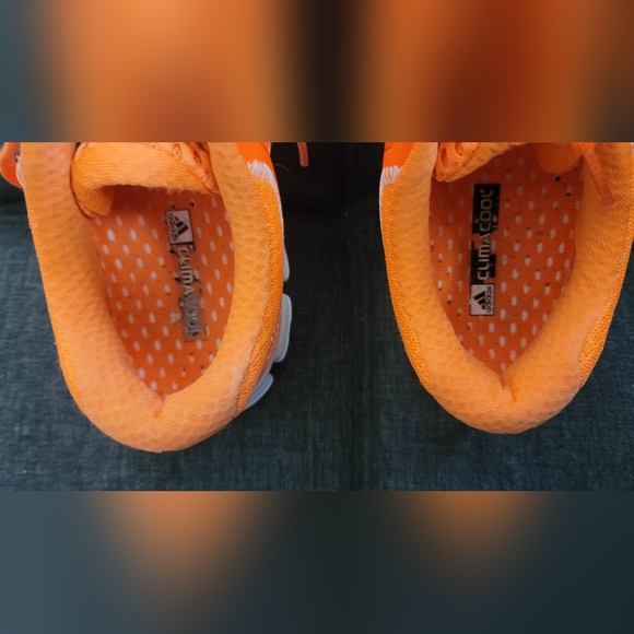 Adidas Climacool Vibrant Orange Women's Sneakers With Reflective Stripes Sz 7.5 - Picture 15 of 15
